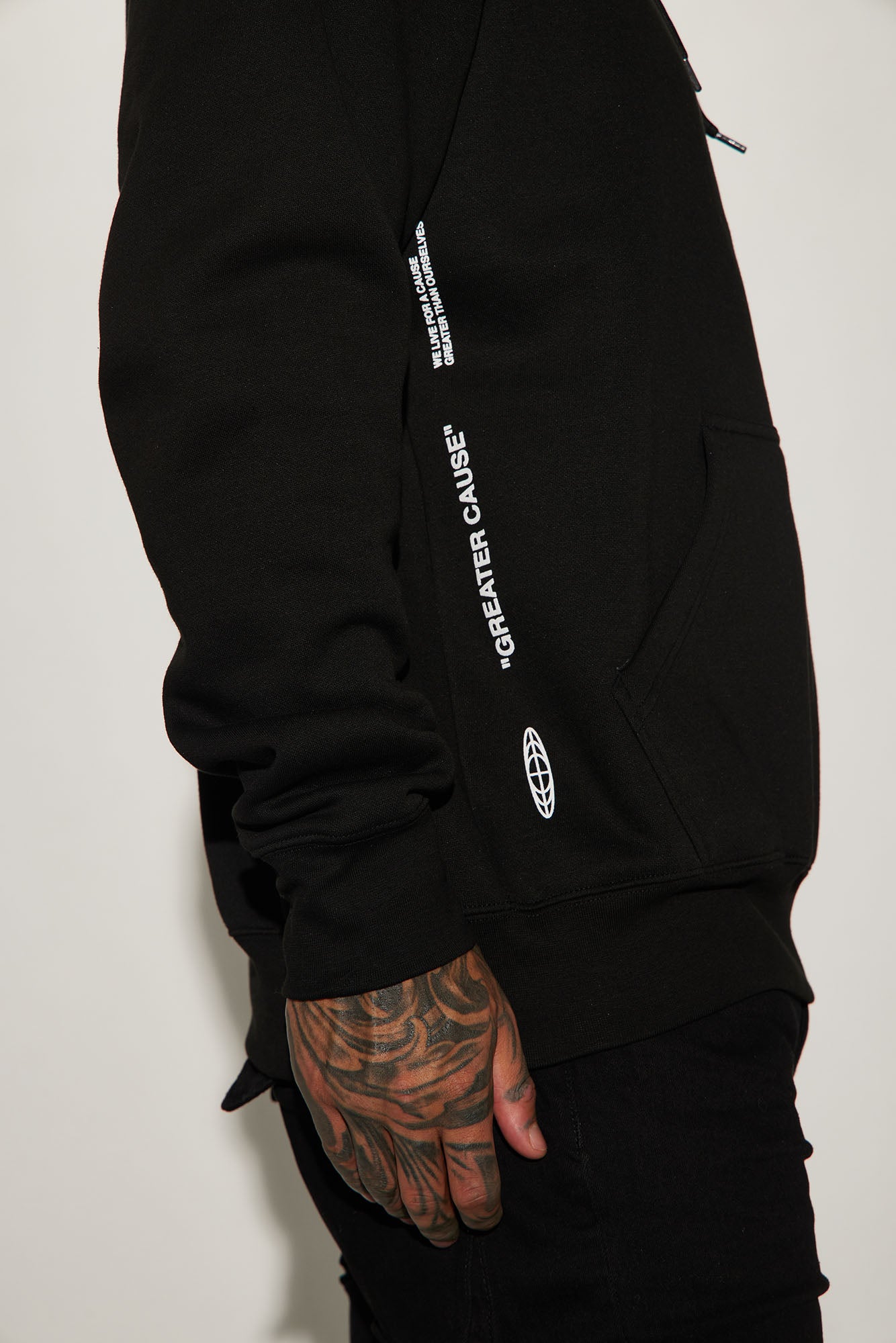 Greater Cause Hoodie - Black