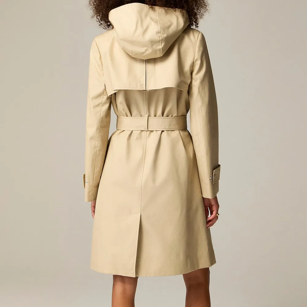 Cotton coat with trench