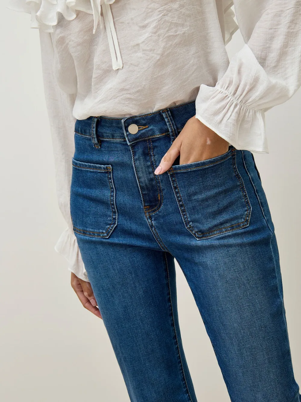 Lucia Retro High-Rise Flare Jeans