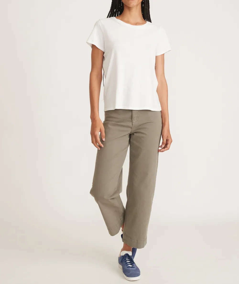 White Crew Tee