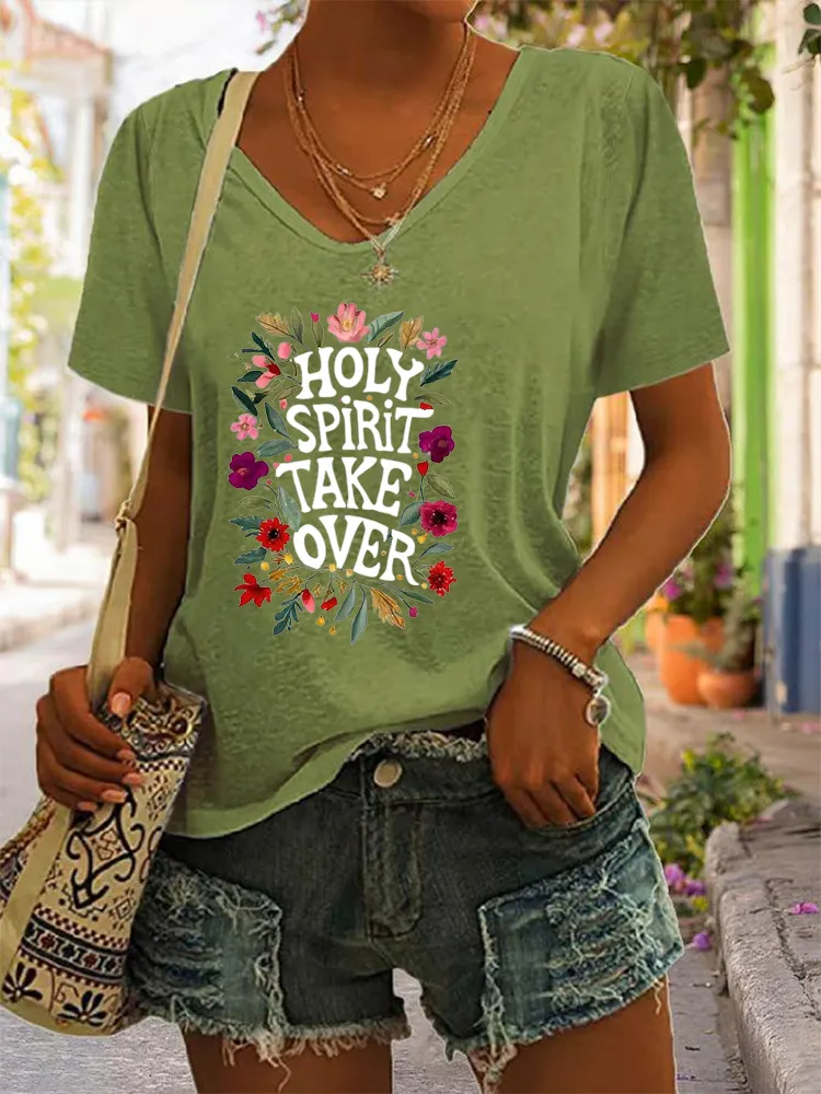 Holy Spirit Take Over Shirt, Funny Christian Shirts, Holy Spirit Shirt, Jesus Gift For Wife, Gifts For Women, Jesus