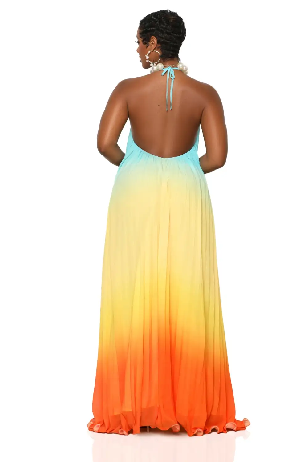 Aura Glow Ombre Maxi Dress