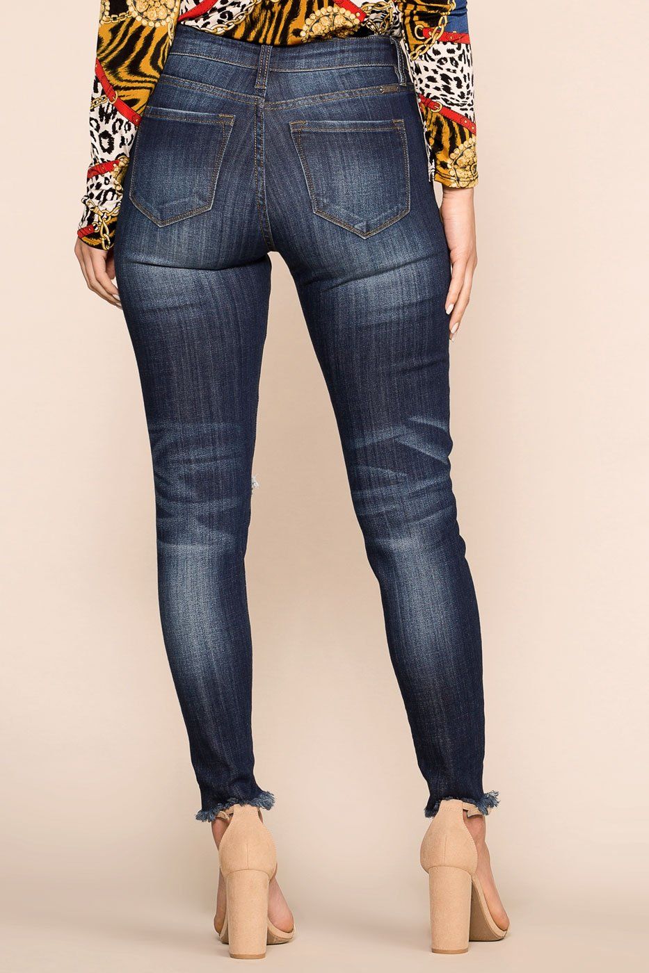 On It Distressed Skinny Jeans