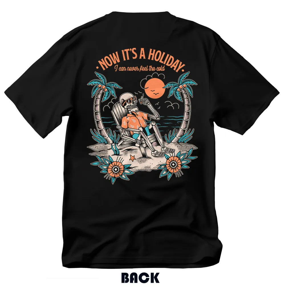Now It's A Holiday Printed Men's T-shirt
