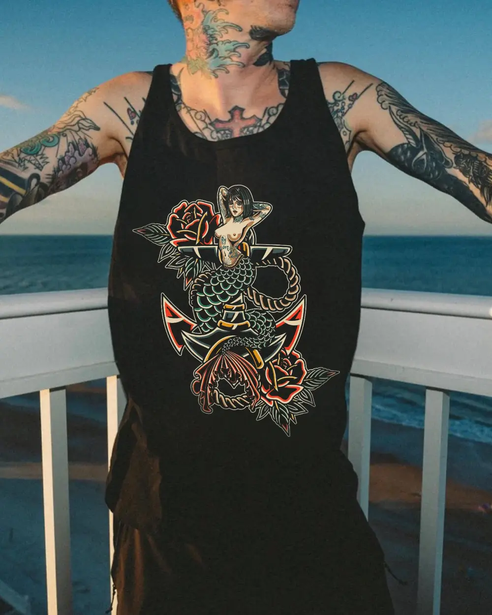 Goddess Of The Sea Printed Men's Vest