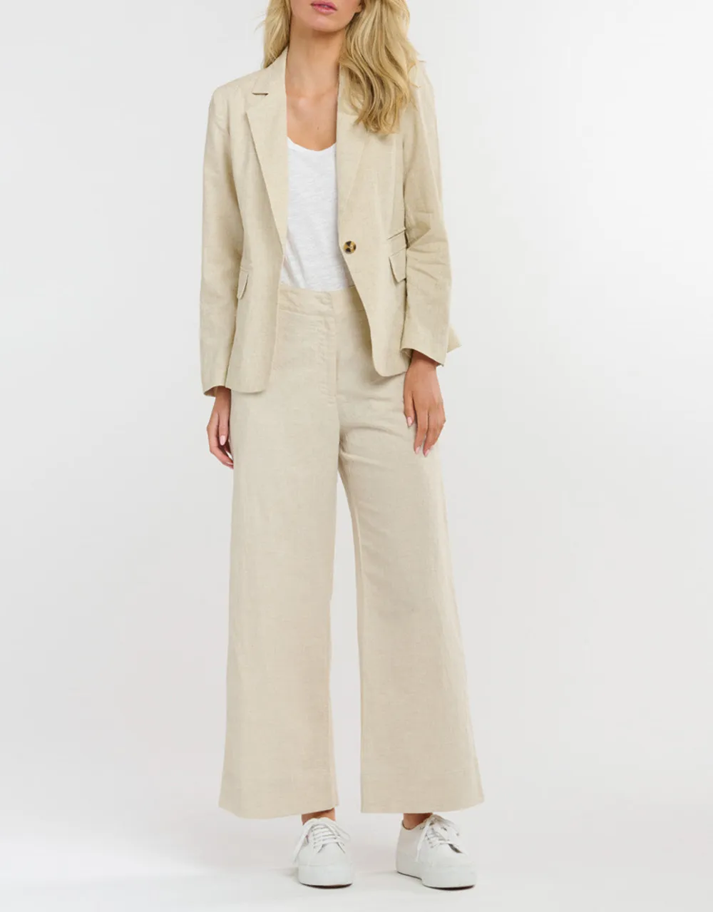 Portofino Linen Blazer - Natural