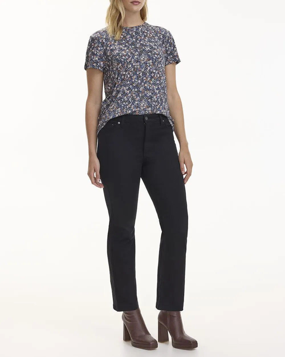 Flare-Leg Mid-Rise Jean