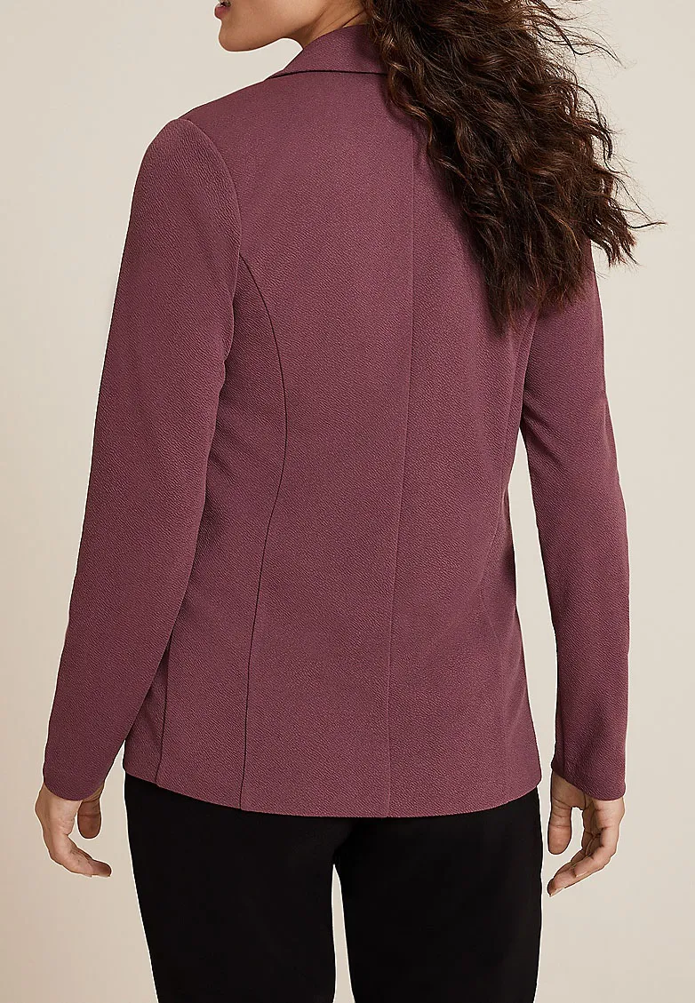 Versa Open Front Long Sleeve Blazer