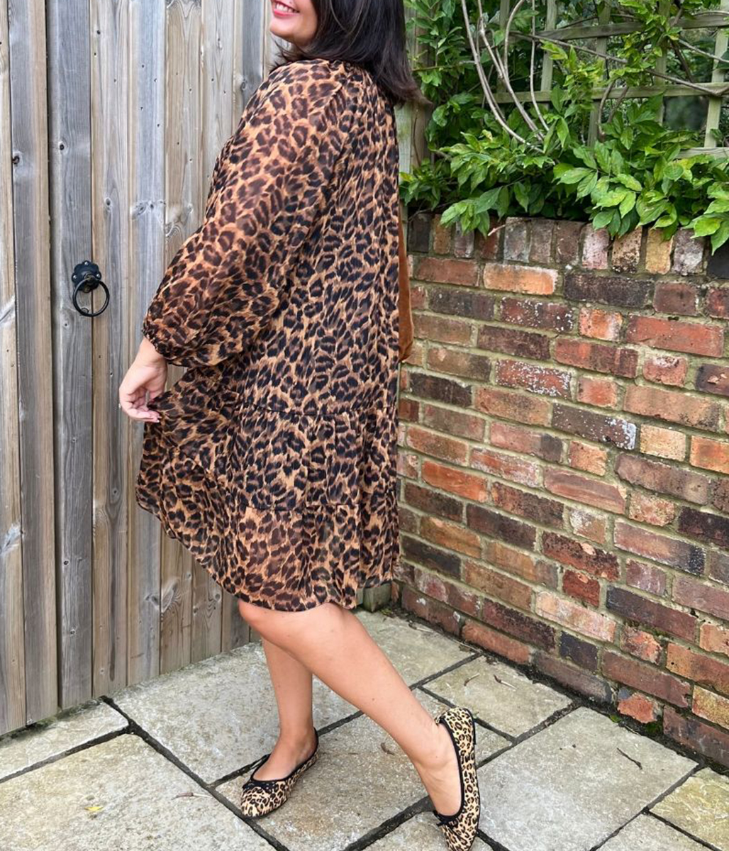 Leopard Print Willow Tiered Dress