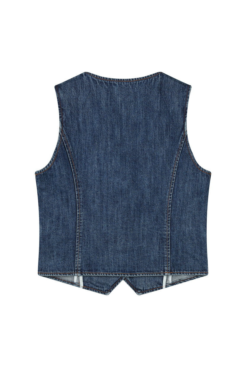 Bridgett Vest - Denim