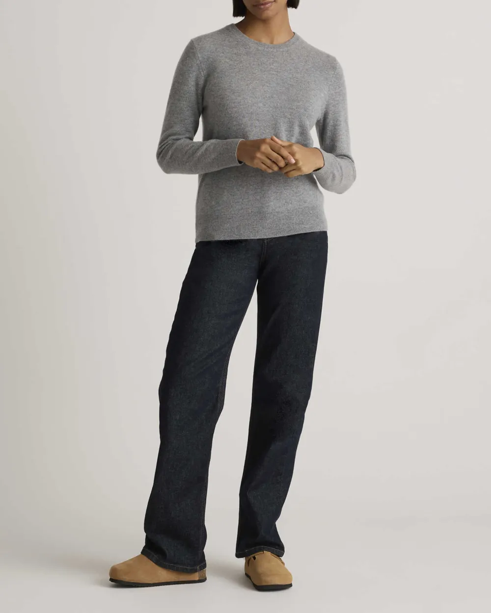 Regular Mongolian Cashmere Crewneck Sweater