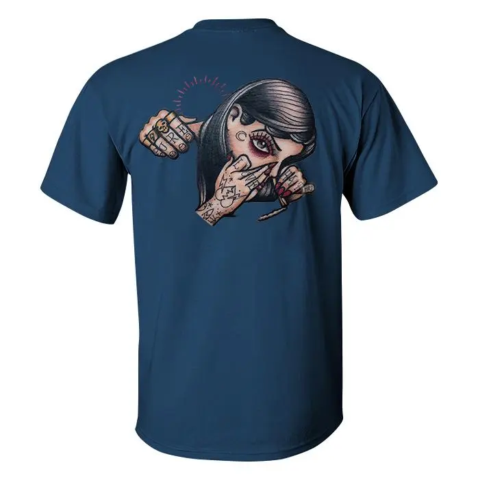 Tattoo Girl Printed Men's T-shirt