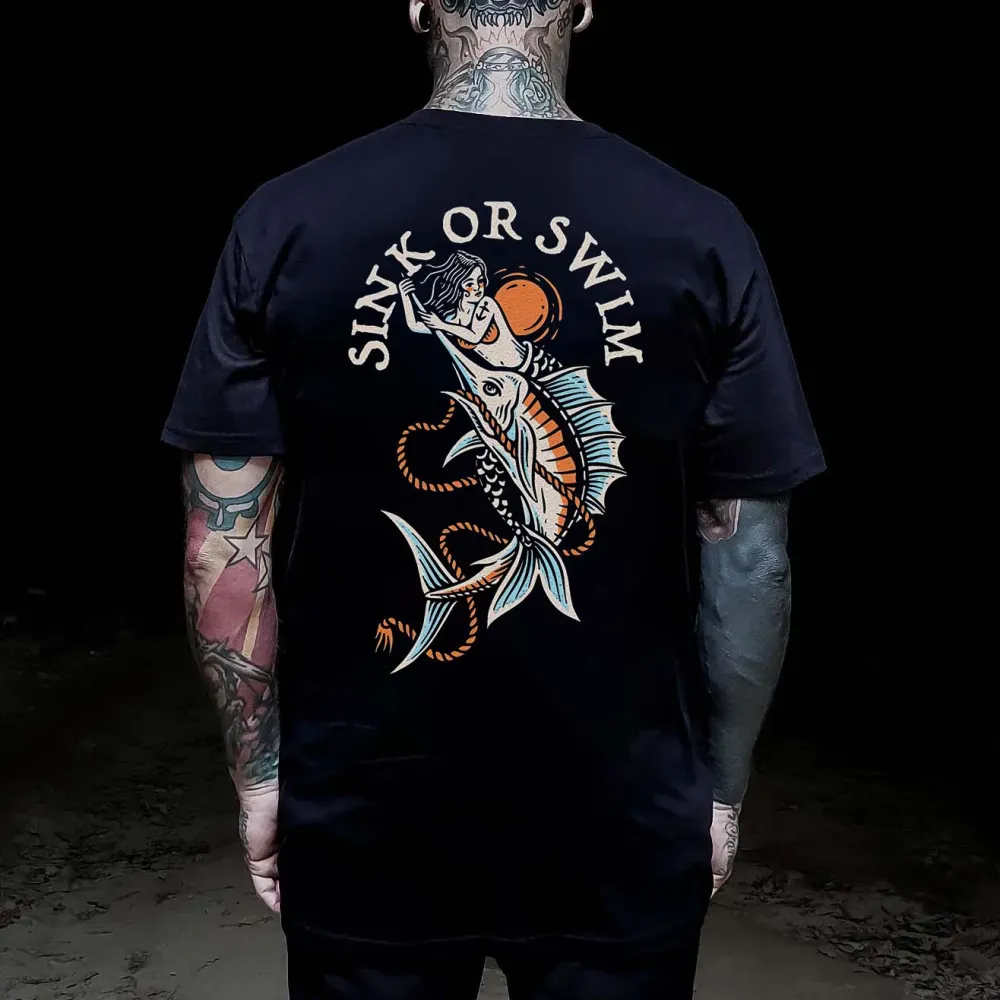 Sink Or Swim Printed Men's T-shirt