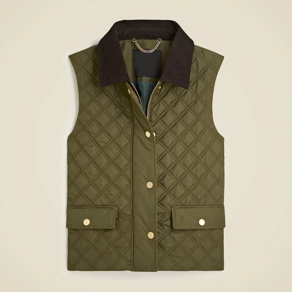 Quilted barn vest