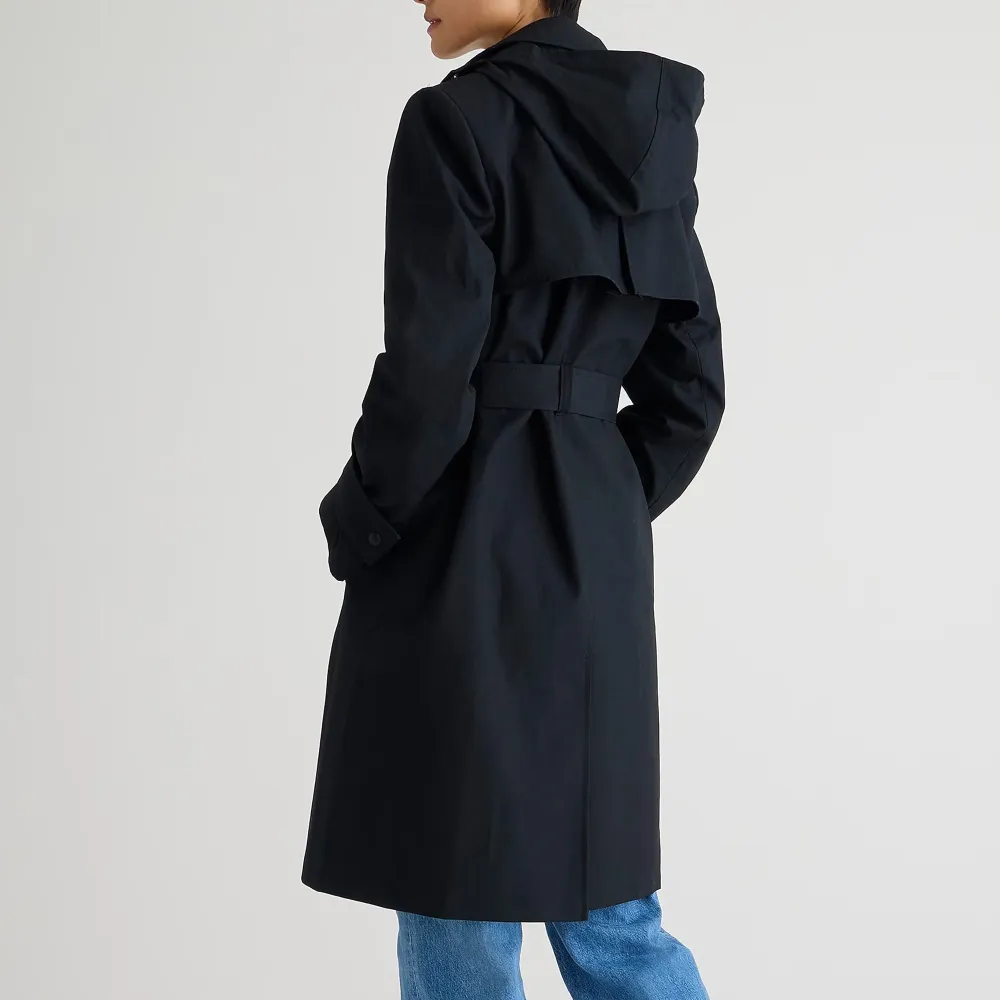 Cotton coat with trench