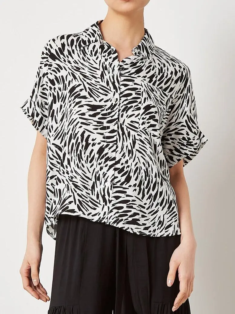 Brushstroke Print Shirt