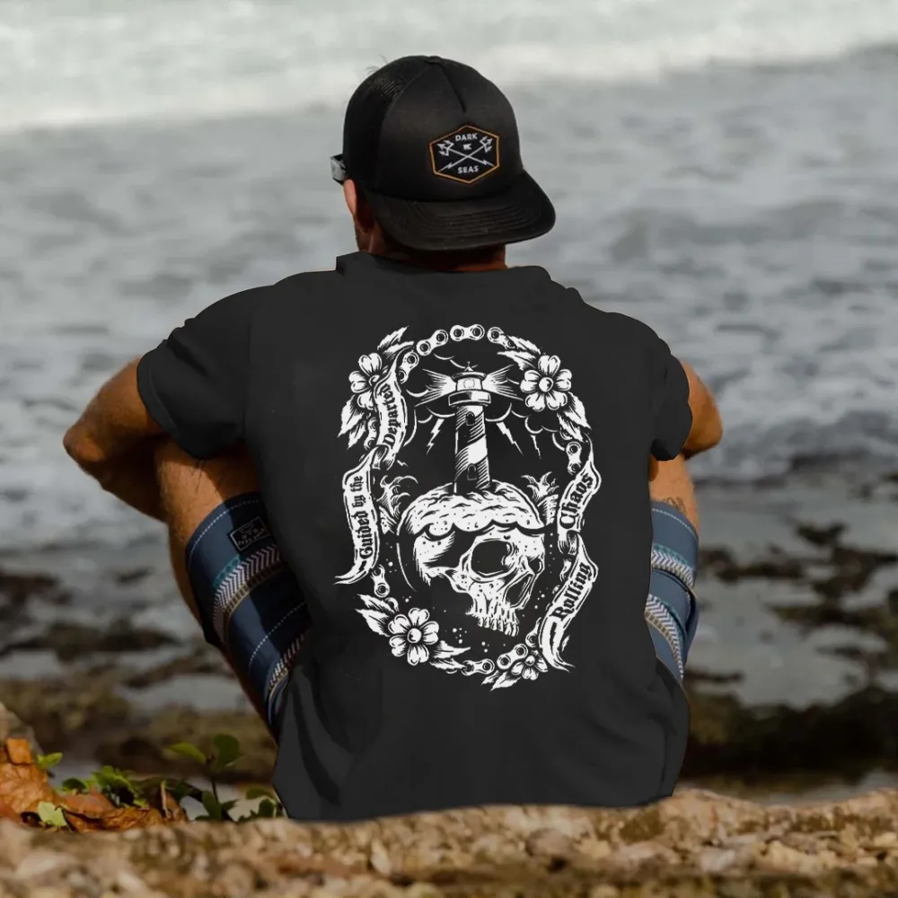 Guided By The Departed Printed Men's T-shirt