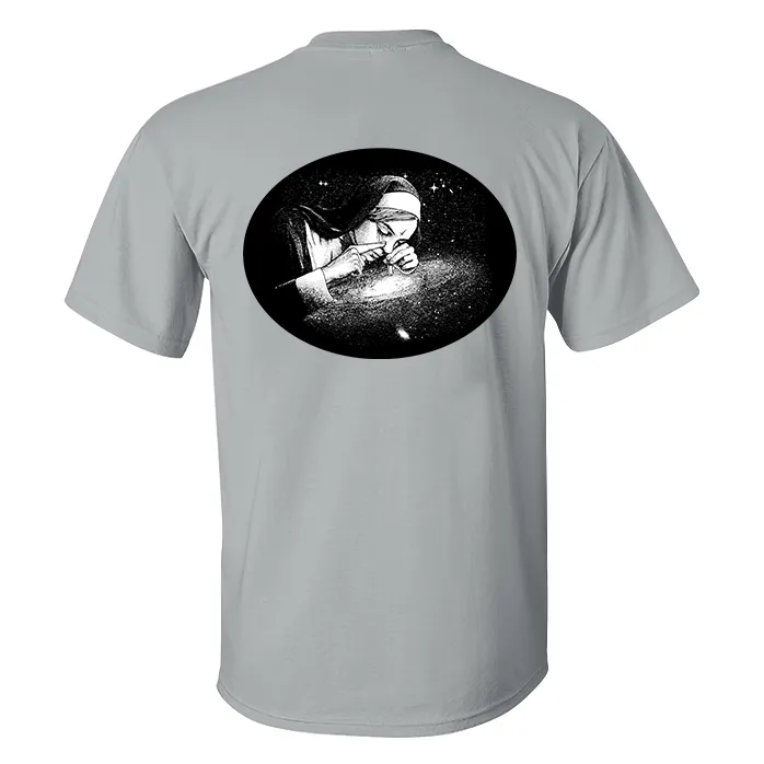 Nun Absorb White Powder Printed Men's T-shirt