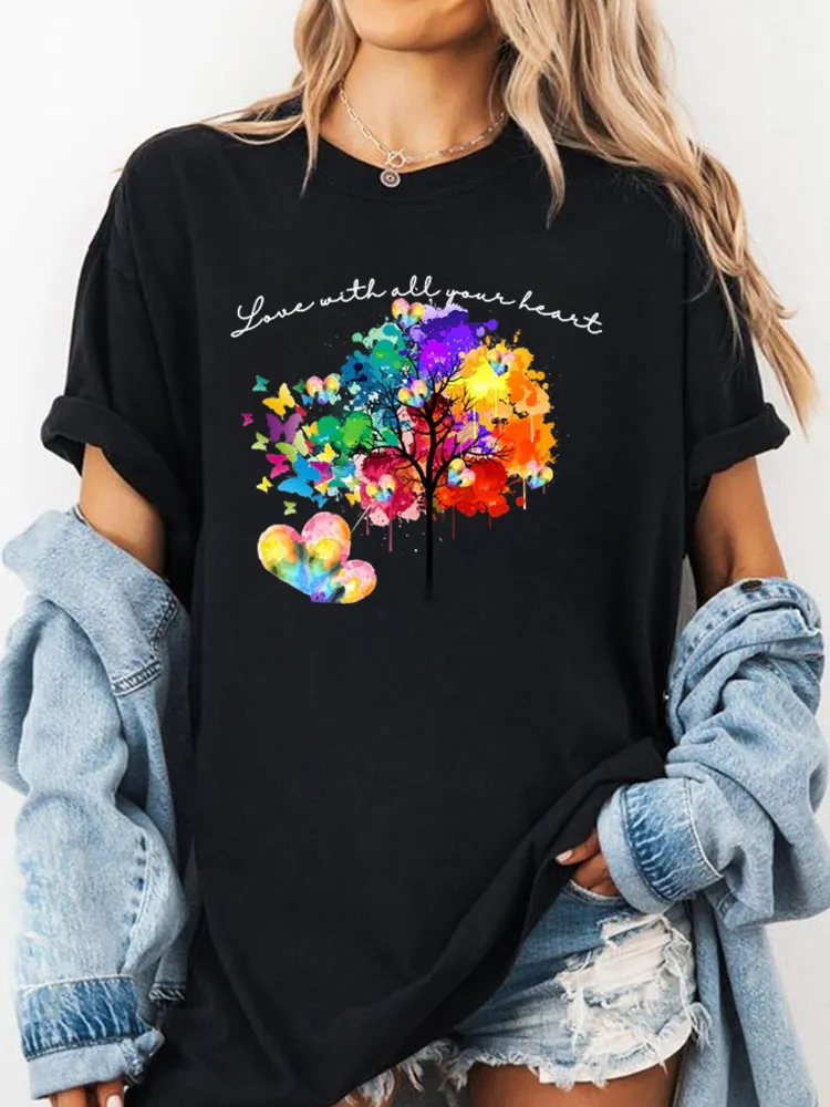 Vibrant Rainbow Tree Shirt, LGBTQ+ Pride Shirt