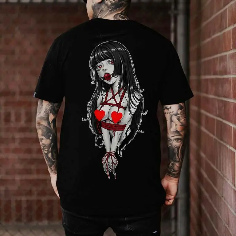 Girl Bondage Game Printed Men's T-shirt