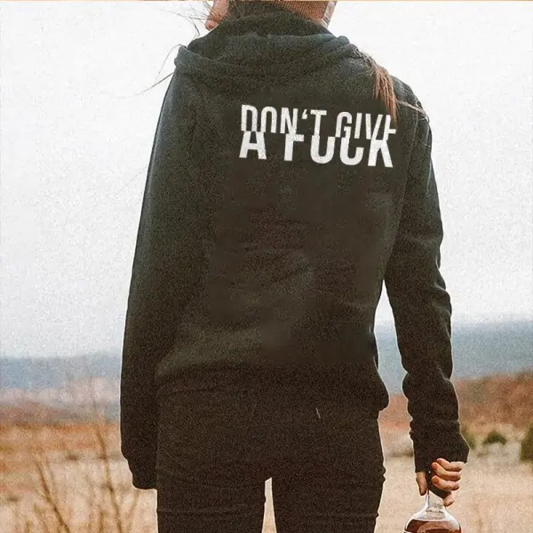 Don‘t Give A Fuck Letters Printing Hoodie