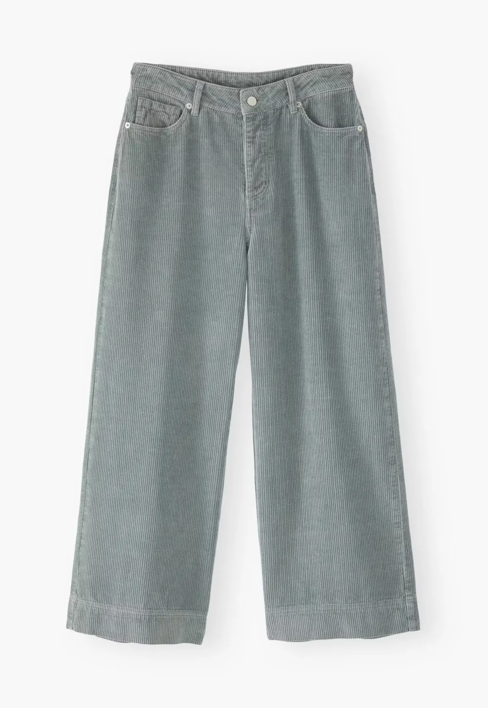 Wide-leg cord trousers
Cotton & linen cord