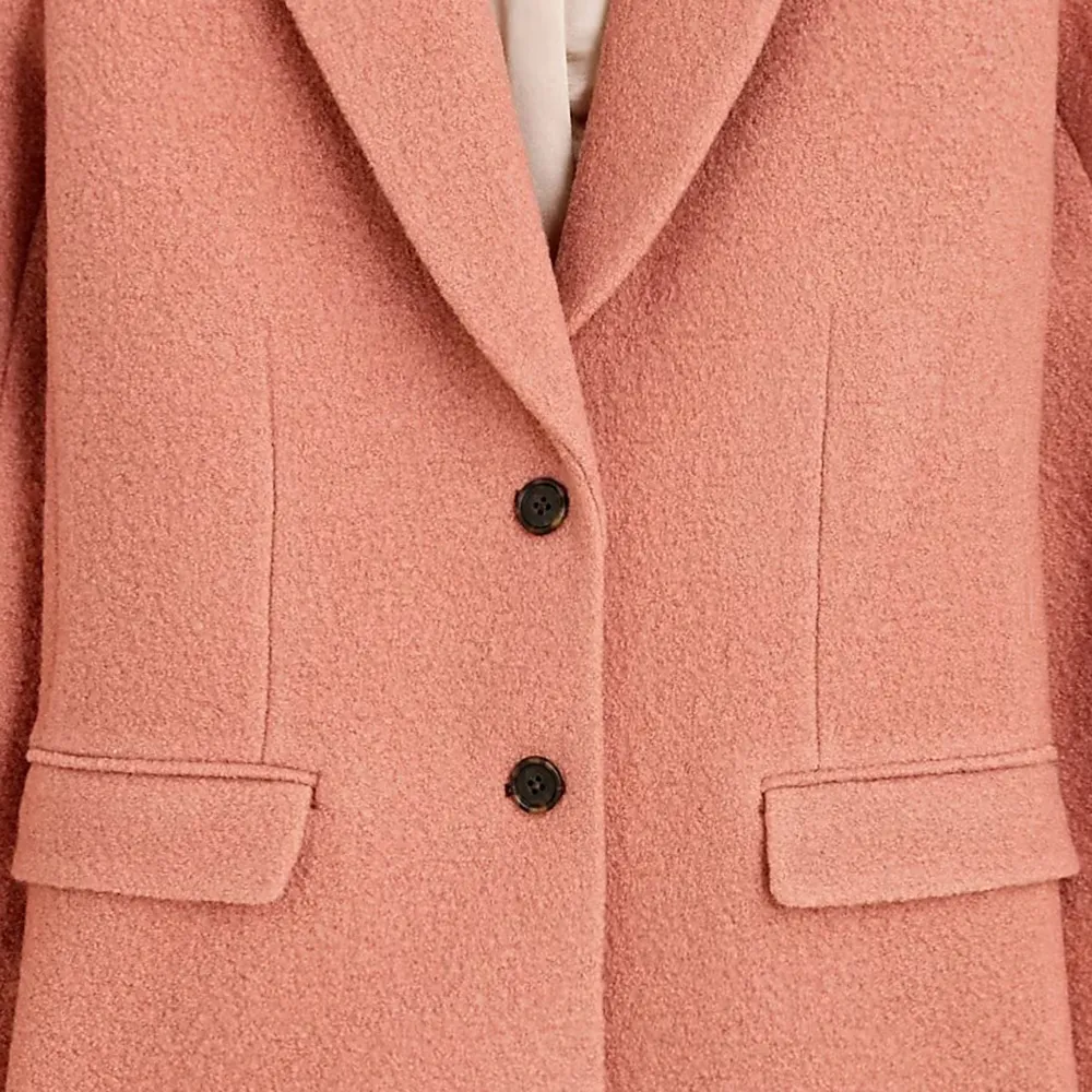 Oversized blazer-jacket in boiled wool