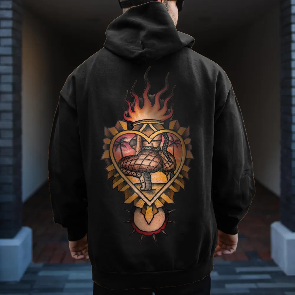 Beach Vibe Printed Men's Hoodie