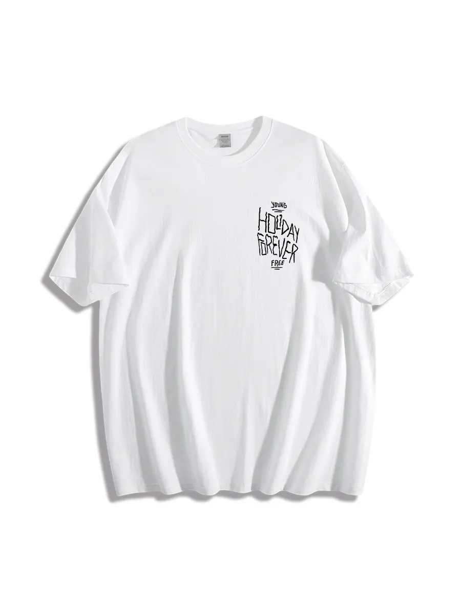 Skull And Ice Cream Print Casual T-Shirts