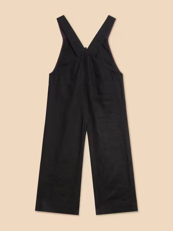 Viola Crop Linen Dungaree