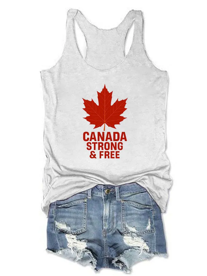 Women's Canada Strong And Free Crew Neck Vest