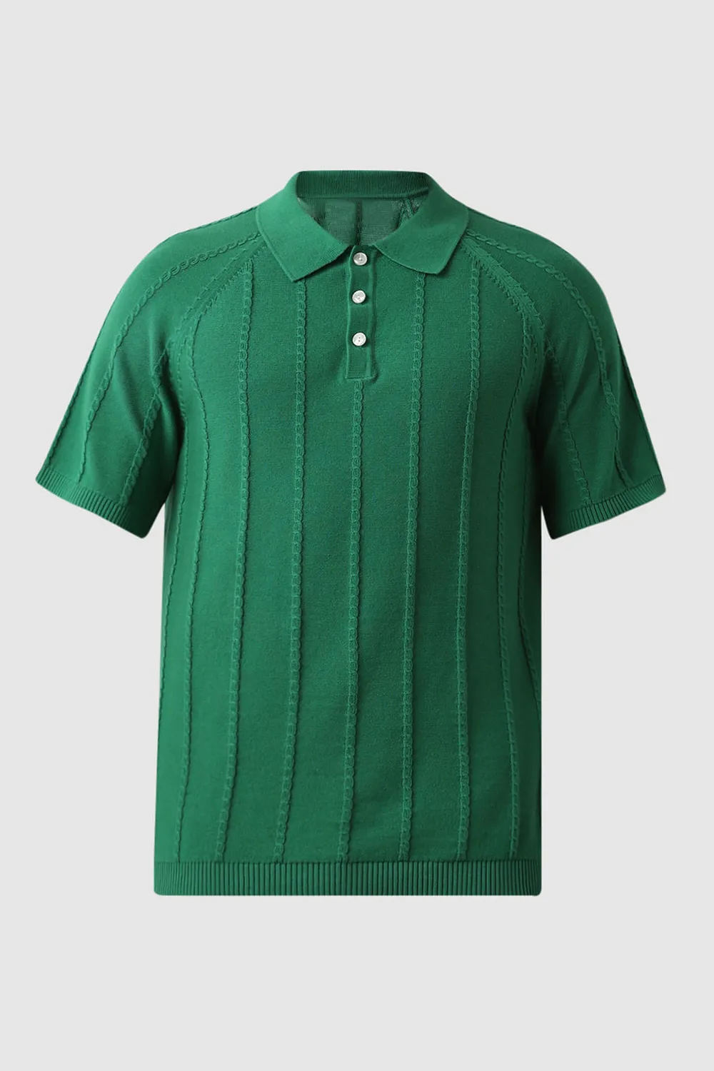 Green Organic Cotton Polo T-shirt