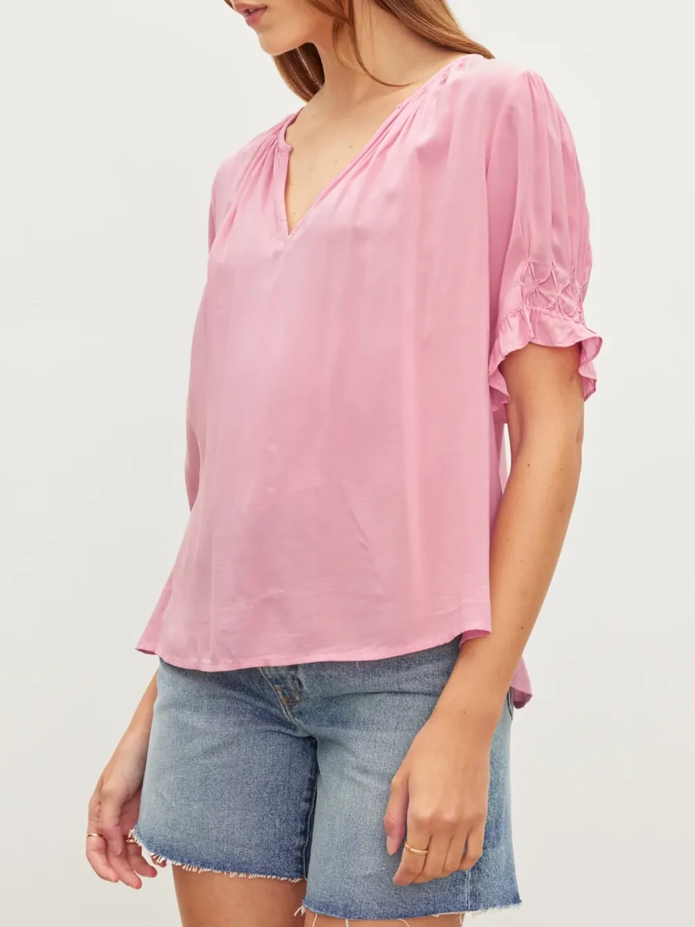 Calissa Split Neck Blouse