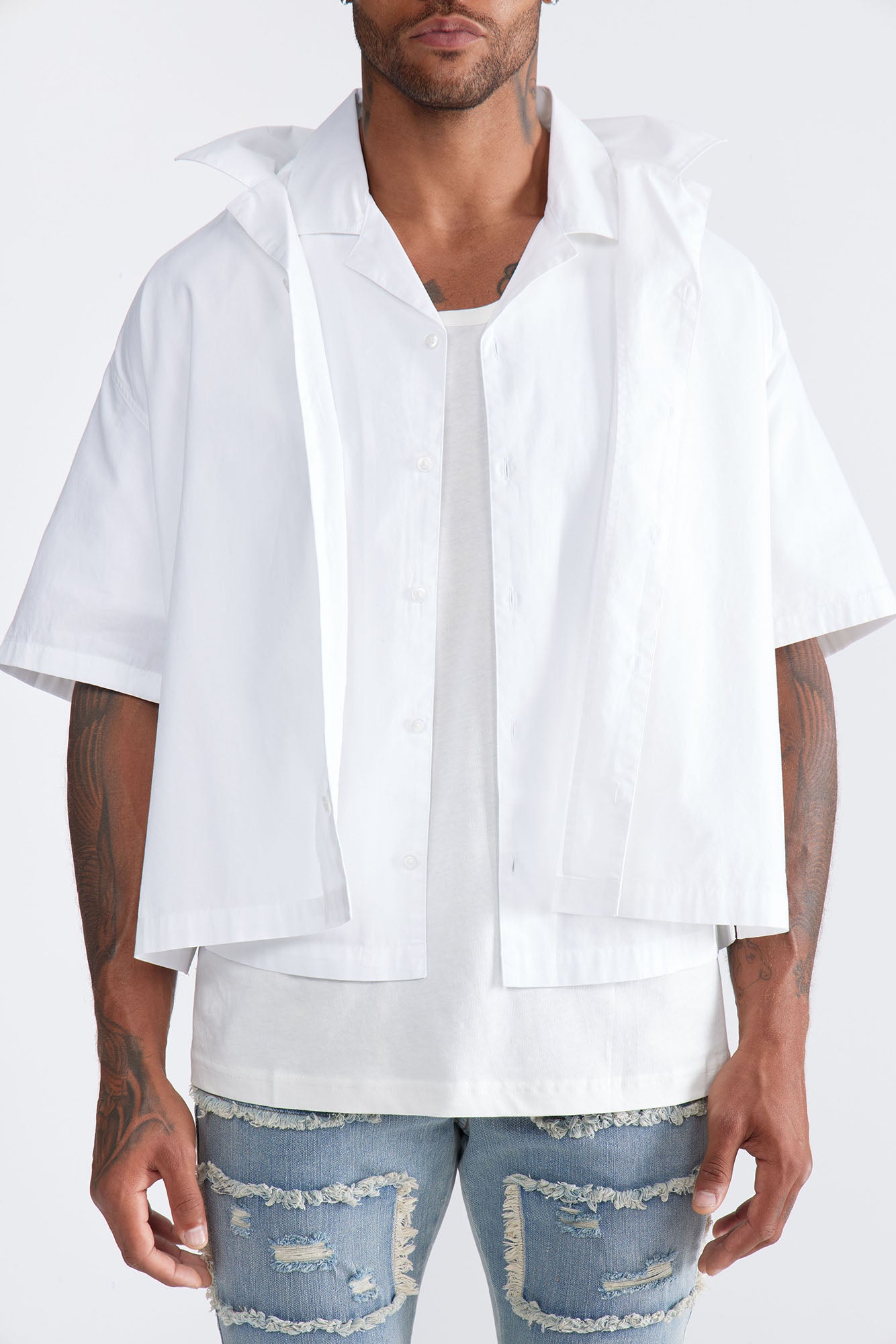 Ryland Relaxed Cuban Shirt - White