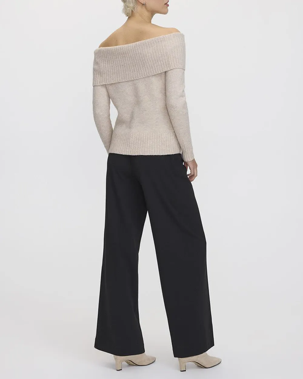 Long-Sleeve Off-the-Shoulder PlushSoft Top