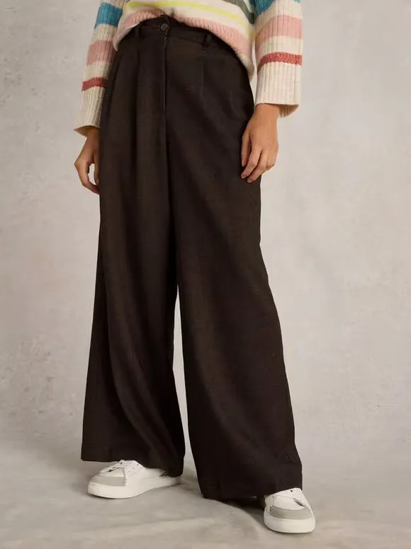 Sasha Tweedy Wide Leg Trouser