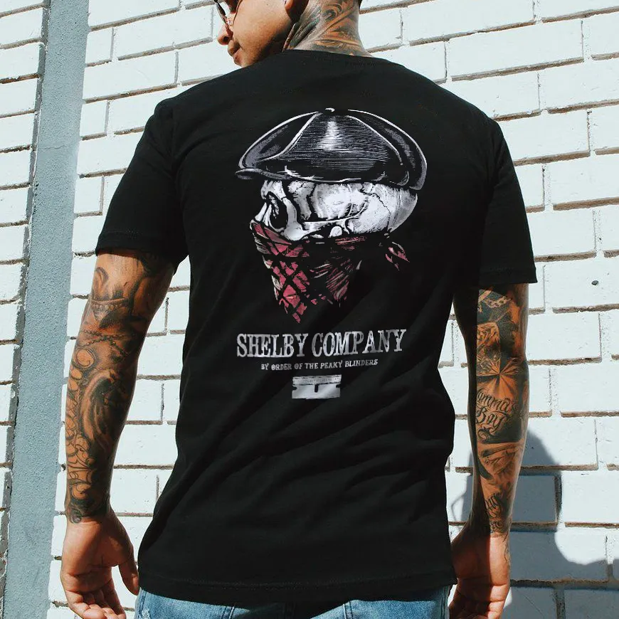 Shelby Company By Order Of The Peaky Blinders Skull Print Men's T-shirt