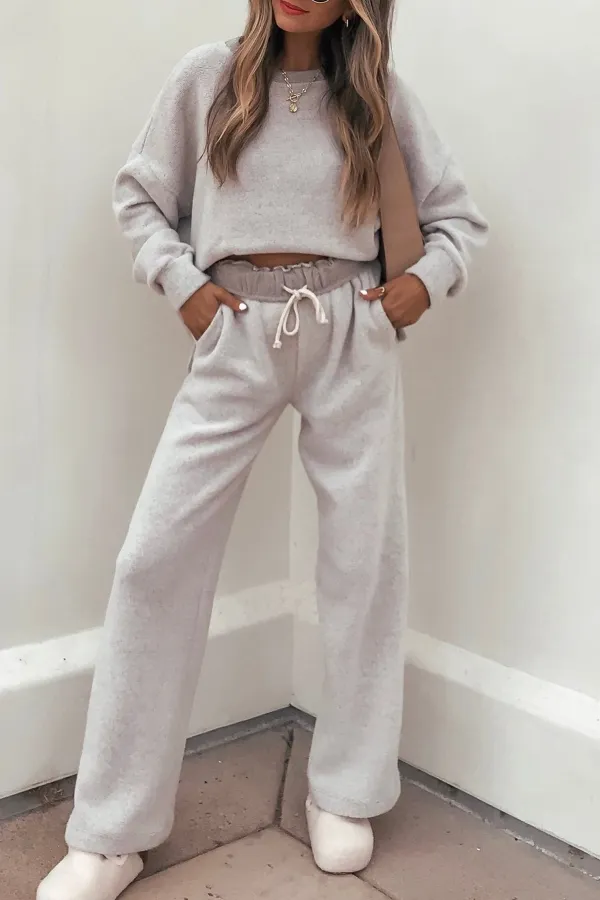 Taupe Brushed Lounge Sweatpants