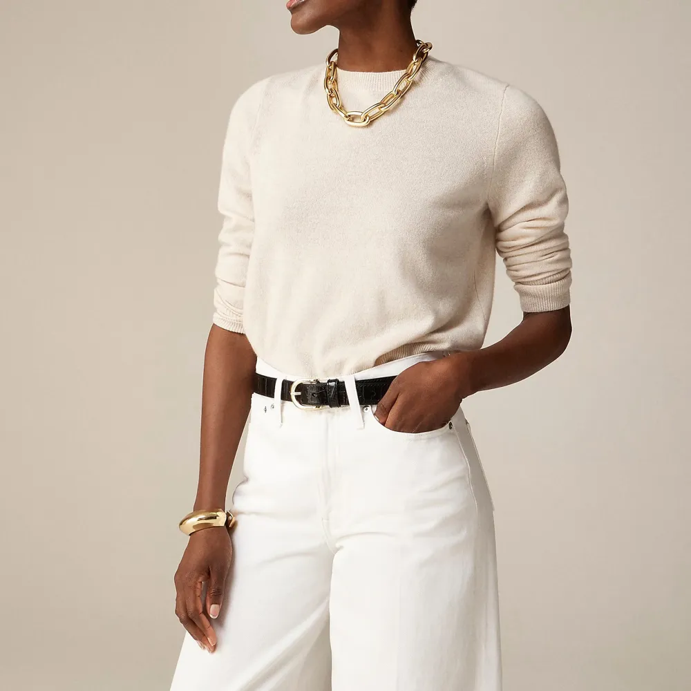 Cashmere classic-fit crewneck sweater