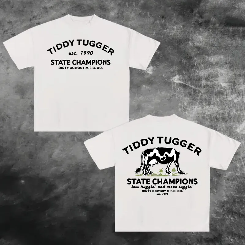Tiddy Tugger Printed Unisex Oversized T-shirts