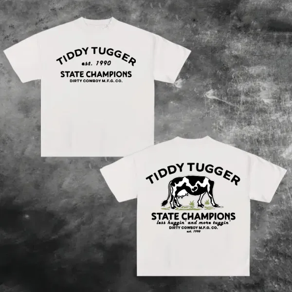 Tiddy Tugger Printed Unisex Oversized T-shirts