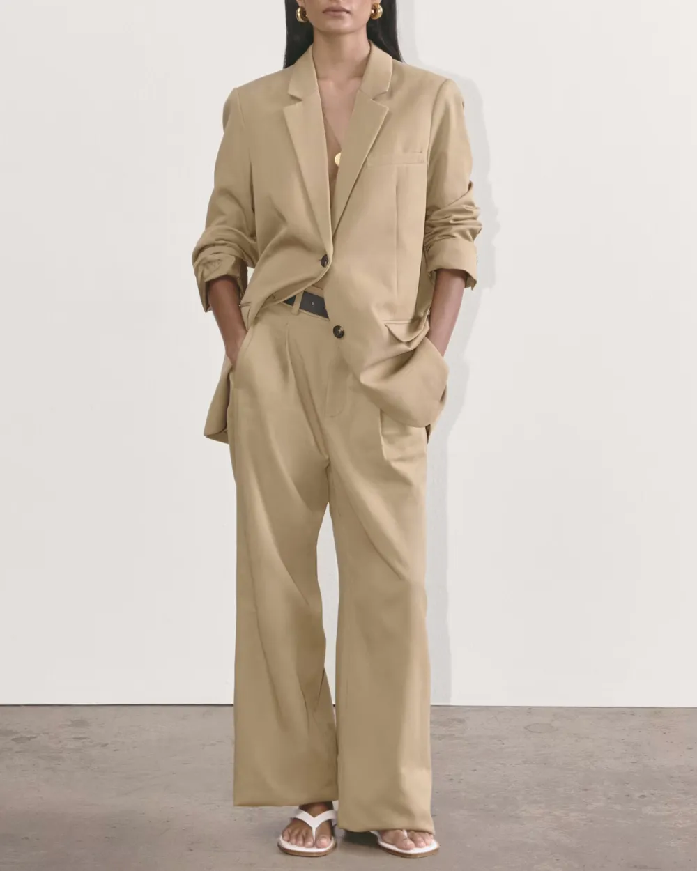 The Draper Pleated Pant in Buttersmooth