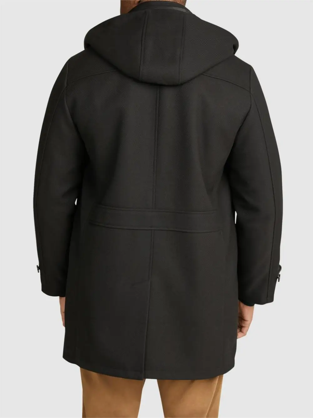 BLACK WALES HOOD COAT