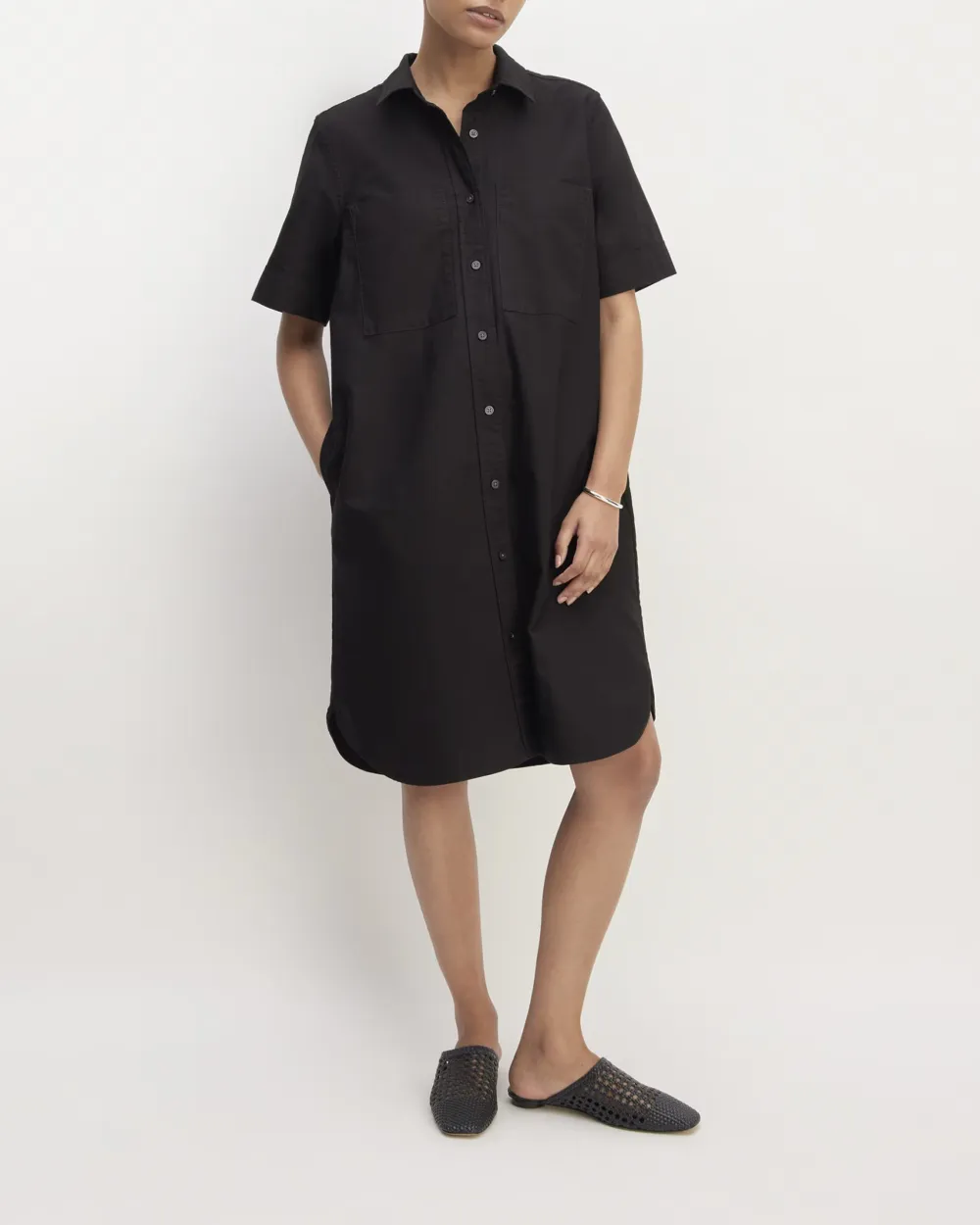 The Oxford Short-Sleeve Shirt Dress