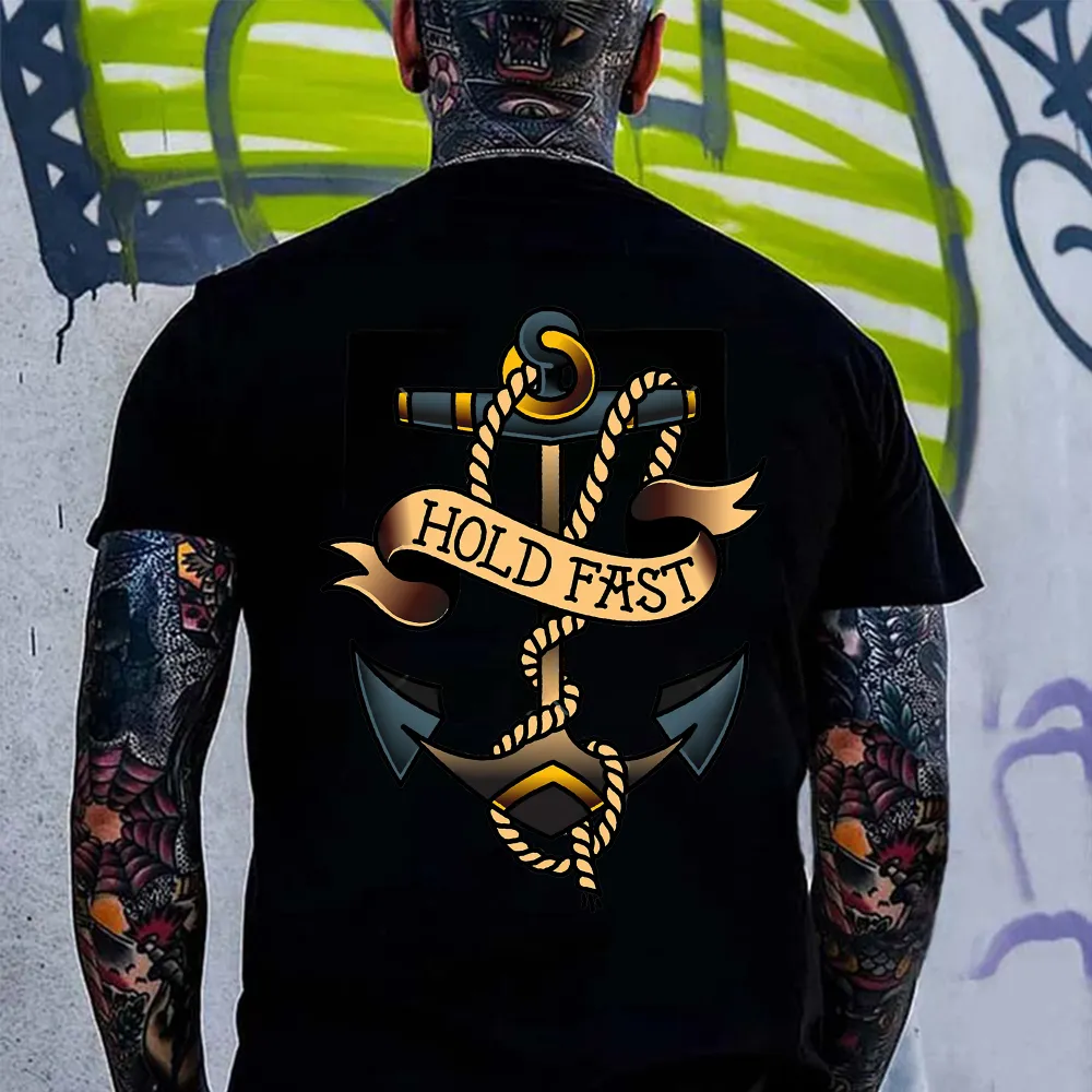 Hold Fast Printed Men's T-shirt