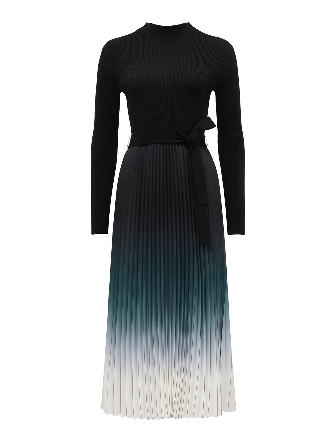 Harmony Ombre Pleat Midi Dress