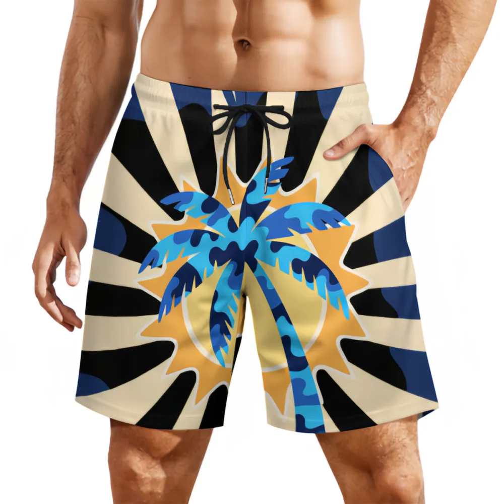 Coconut Tree Sun Beach Sports Beach Shorts