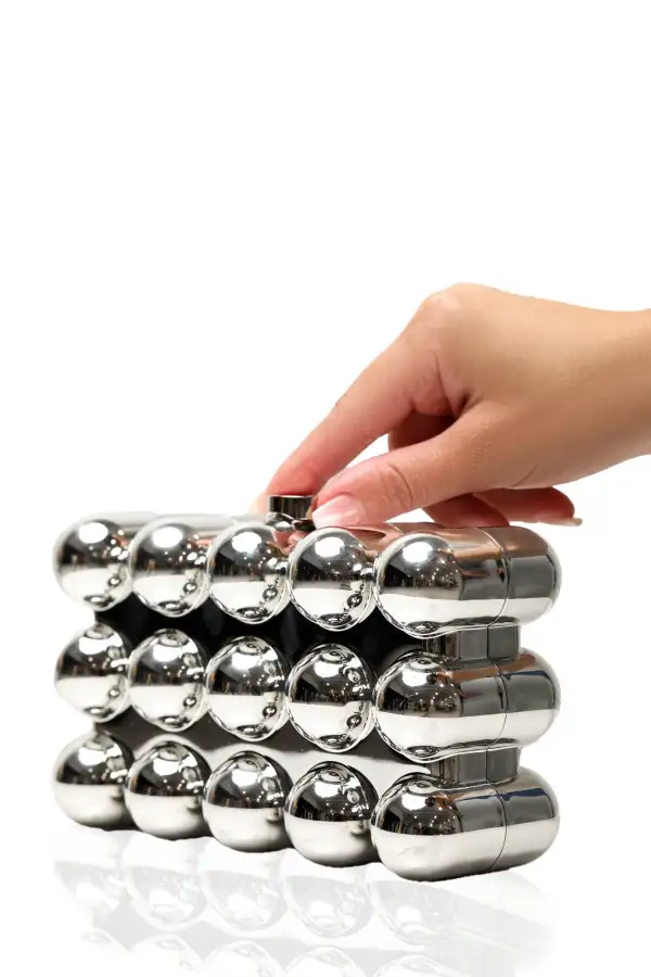 Chrome Circles Clutch
