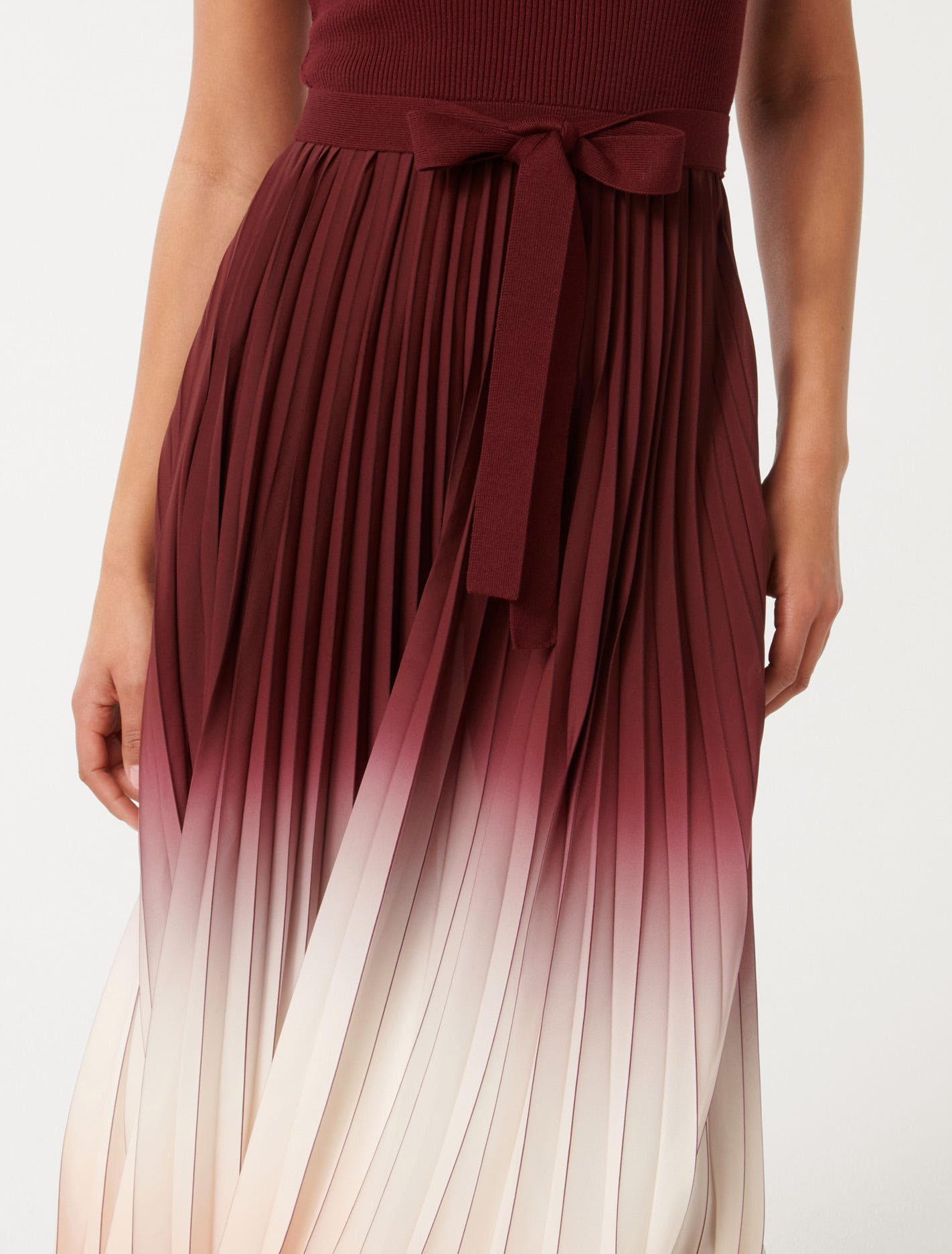 Elsie Ombre Pleated Midi Dress