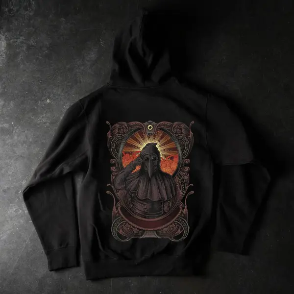 Plague Doctor Printed Men's Hoodie